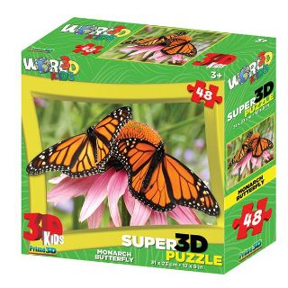 Obrázek z Puzzle 3D motýl 48 dílků 23x31cm 